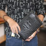 Clutch cá sấu khoá số Lano CLTCS01