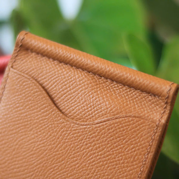 Ví kẹp tiền da bò cao cấp handmade khâu tay thủ công Lano VKT03 sắc nét