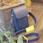 Túi da đeo chéo handmade thời trang sang trọng Lano TDH06 xanh navy