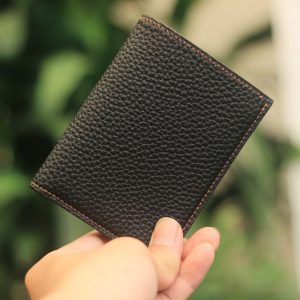 Ví nam dáng đứng da togo Pháp khâu tay thủ công Lano VDNTK032