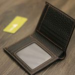 Ví nam dáng đứng da togo Pháp khâu tay thủ công Lano VDNTK032 nội thất